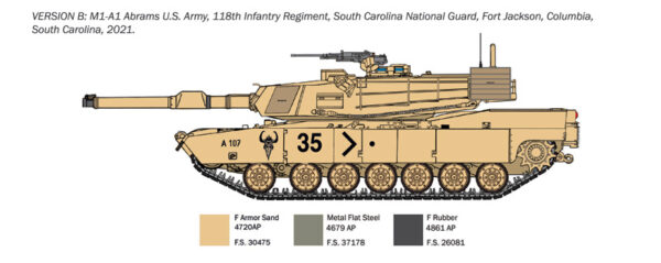 ITALERI M1A1 ABRAMS 1/35. 35108 - Imagen 3