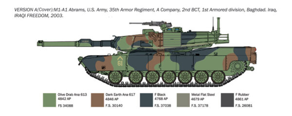 ITALERI M1A1 ABRAMS 1/35. 35108 - Imagen 2