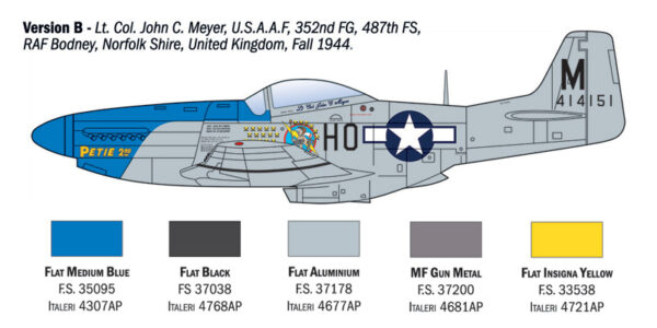 ITALERI P-51 D MUSTANG 1/72. 1484 - Imagen 3
