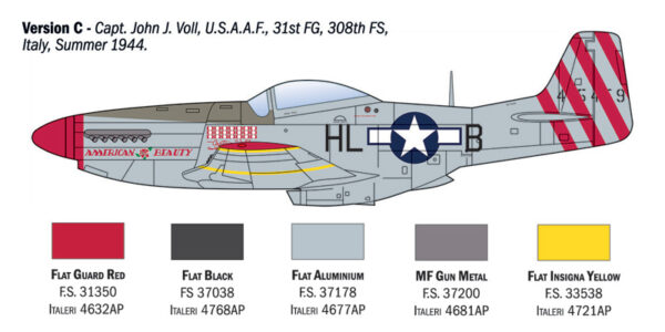ITALERI P-51 D MUSTANG 1/72. 1484 - Imagen 5