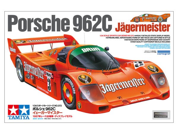 TAMIYA PORSCHE 962C JAGERMEISTER 1/24. 24372 - Imagen 2
