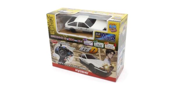 MINI-Z FIRST 1/28 INITIAL-D TOYOTA SPRINTER TRUENO AE86 WH/BK. KYOSHO 66601A - Imagen 6
