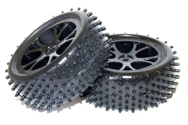 RUEDA CON LLANTA TRASERA NEGRA BUGGY 1/10 (2). FTX6301B