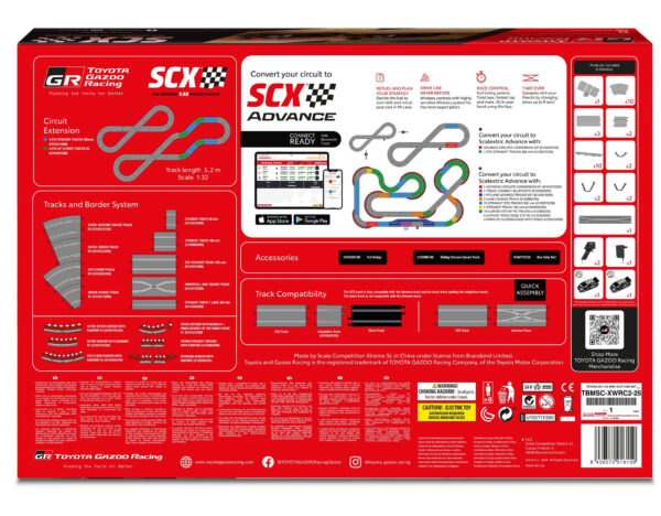 SET TOYOTA GAZOO RACING 1/32. SCALEXTRIC U10571X500 - Imagen 4