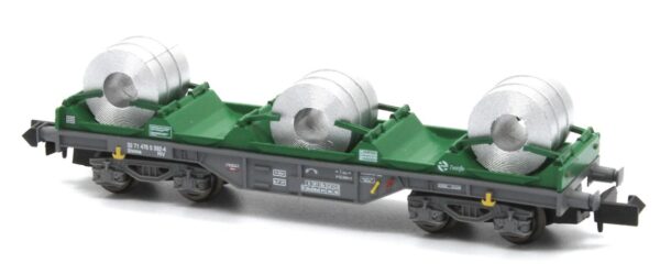 VAGON PLATAFORMA PORTABOBINAS MMB, RENFE. MFTRAIN N33030
