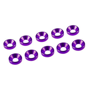 ARANDELA CÓNICA ALUMINIO M3 PURPURA (10). ULTIMATE UR1501-P