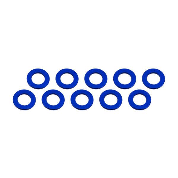 ARANDELAS ALUMINIO 3x6x0.5mm AZUL (10). ULTIMATE UR1504-A