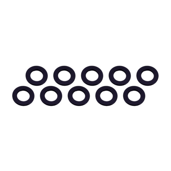 ARANDELAS ALUMINIO 3x6x0.5mm NEGRA (10). ULTIMATE UR1504-N