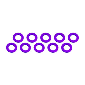 ARANDELAS ALUMINIO 3x6x0.5mm PURPURA (10). ULTIMATE UR1504-P