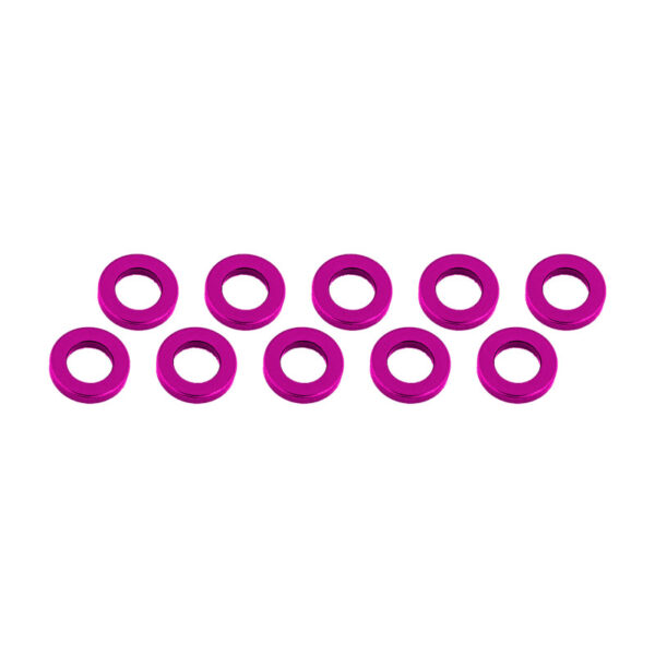 ARANDELAS ALUMINIO 3x6x2mm ROSA (10). ULTIMATE UR1506-PK