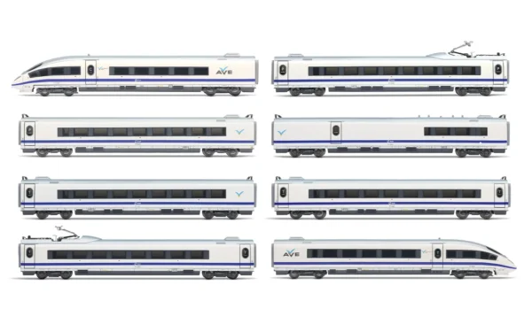 AUTOMOTOR RENFE AVE S-103 AZUL/BLANCO. ARNOLD HN2611