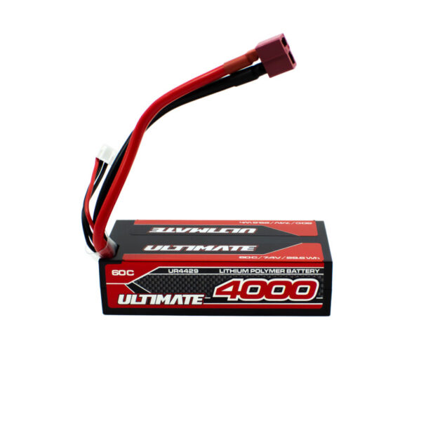 BATERIA LIPO SHORTY 7.4V 4000mah 60C T-DEAN. ULTIMATE UR4429 - Imagen 2