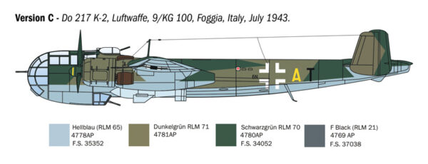 ITALERI DORNIER Do 217 K-1/K-2 1/72. 1488 - Imagen 4