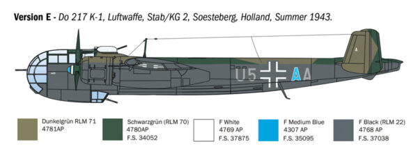 ITALERI DORNIER Do 217 K-1/K-2 1/72. 1488 - Imagen 6