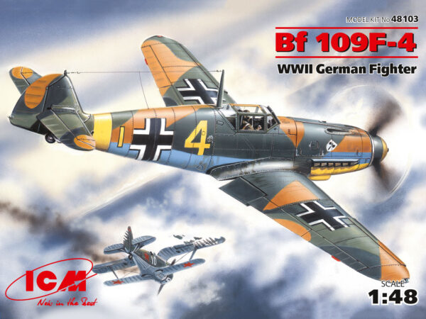 ICM Bf 109F-4 GERMAN FIGHTER 1/48. 48103