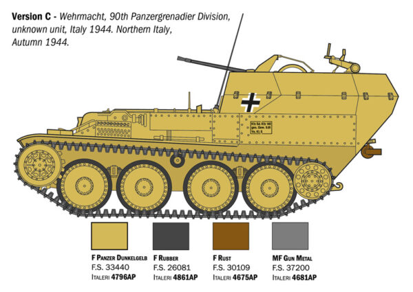 ITALERI SD. KFZ. FLAKPANZER GEPARD 1/35. 96461 - Imagen 4