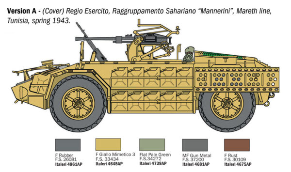 ITALERI AS42 SAHARIANA 1/72. 97044 - Imagen 2