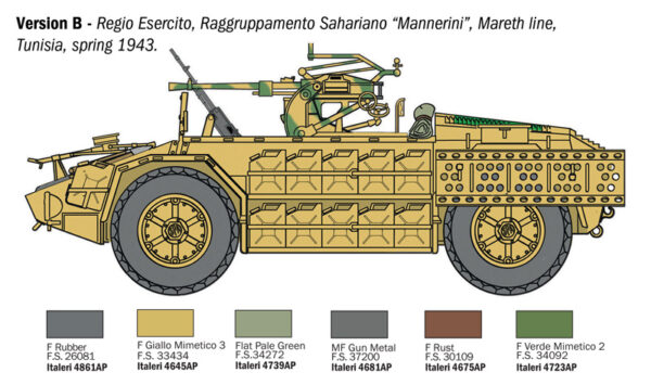 ITALERI AS42 SAHARIANA 1/72. 97044 - Imagen 3