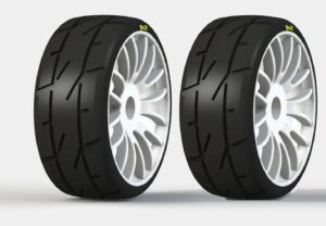 NEUMATICOS 1/8 GT MEDIUM QO5 REFORZADAS (2). PMT RALLY18-Q5/W1