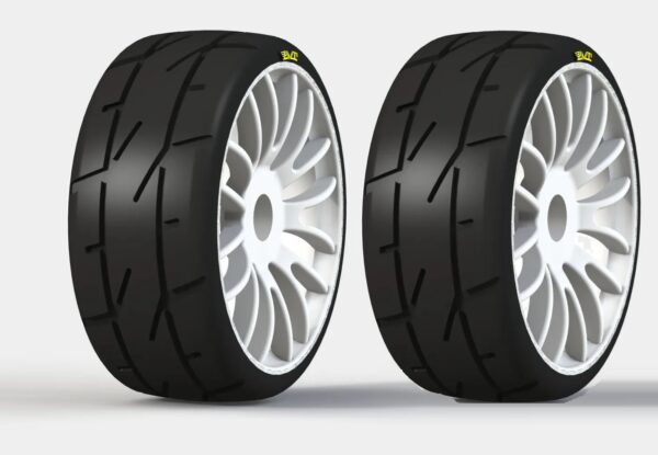 NEUMATICOS 1/8 GT MEDIUM QO5 REFORZADAS (2). PMT RALLY18-Q5/W1