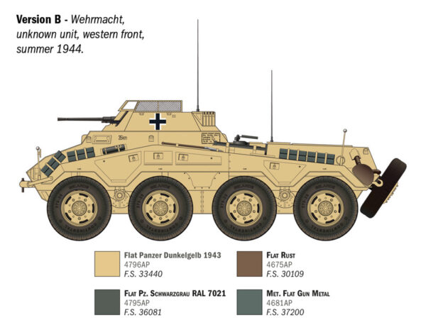 ITALERI Sd. Kfz. 234/1 1/35. 6757 - Imagen 3