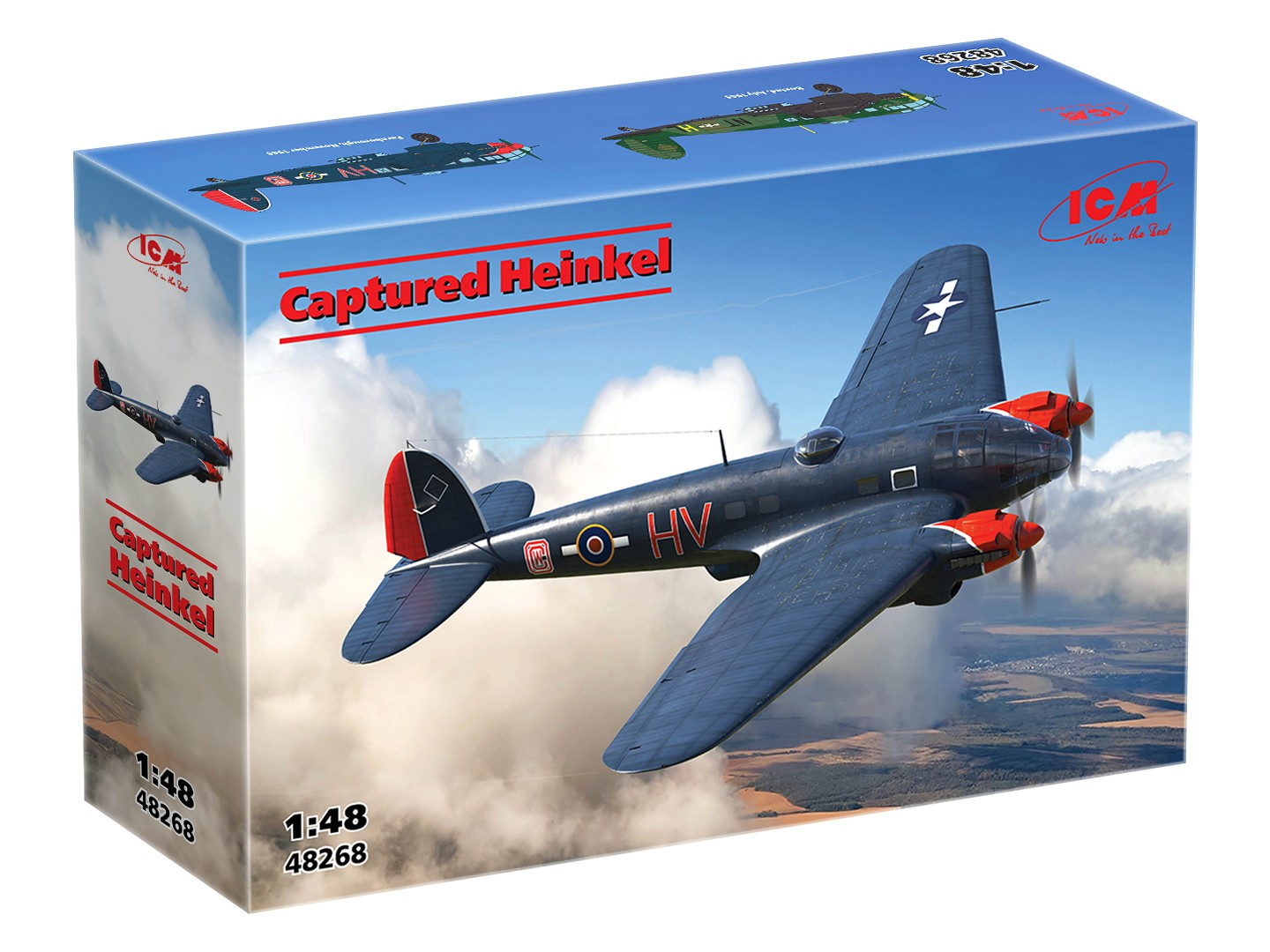 ICM CAPTURED HEINKEL 1/48. 48268