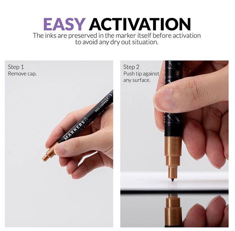 MARCADORES METALICOS ACRILICOS (10). GAAHLERI GA-42328 - Imagen 6