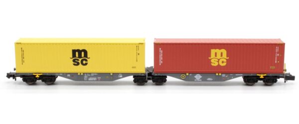 VAGON PLATAFORMA DOBLE ARTICULADA Sggrss 80 ERMEWA. MIKADOTRAIN NW-MFT 5 - Imagen 2