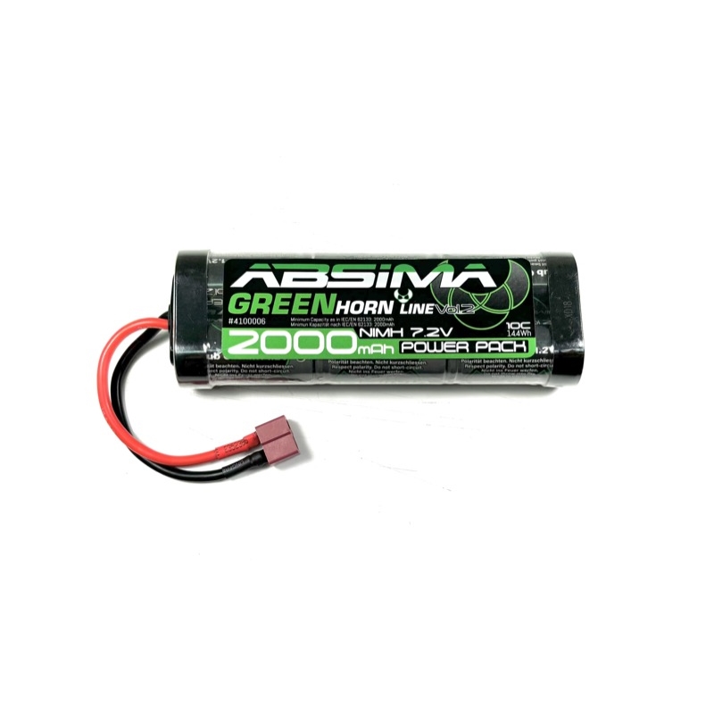 BATERIA NIMH 7.2V 2000mAh T-DEAN GREENHORN. ABSIMA 4100006