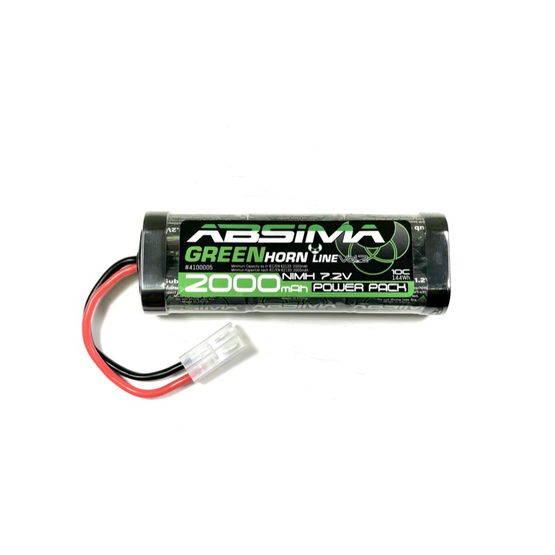 BATERIA NIMH 7.2V 2000mAh TAMIYA GREENHORN. ABSIMA 4100005