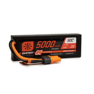 BATERIA LIPO 7.4V 5000mAh 2S 50C SMART G2 IC5. SPEKTRUM SPMX52S50H5