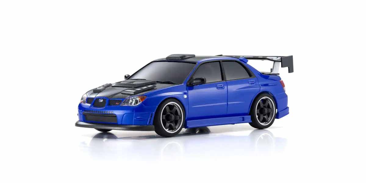 CARROCERIA SUBARU IMPREZA WITH AERO KIT CFRP HOOD MINI-Z. KYOSHO MZP483BL
