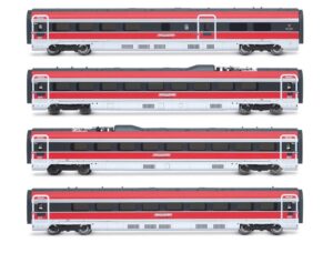 SET 4 COCHES ALTA VELOCIDAD IRYO, FRECCIAROSSA 1000. ARNOLD HN3515