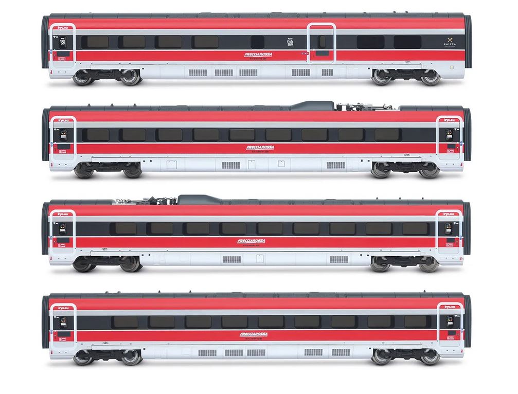 SET 4 COCHES ALTA VELOCIDAD IRYO, FRECCIAROSSA 1000. ARNOLD HN3515