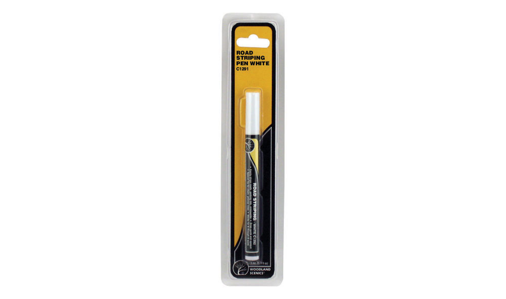 MARCADOR BLANCO PARA CARRETERAS. WOODLAND SCENICS C1291
