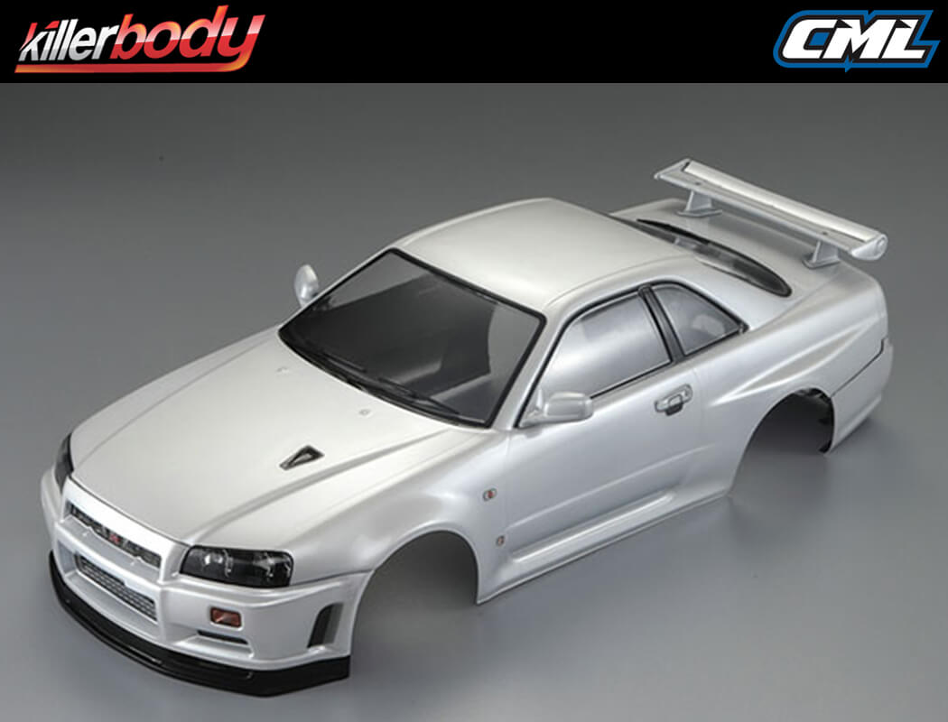CARROCERIA NISSAN SKYLINE BNR34 1/10 (PINTADA). KILLERBODY 48644