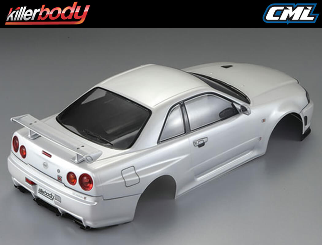 CARROCERIA NISSAN SKYLINE BNR34 1/10 (PINTADA). KILLERBODY 48644 - Imagen 2