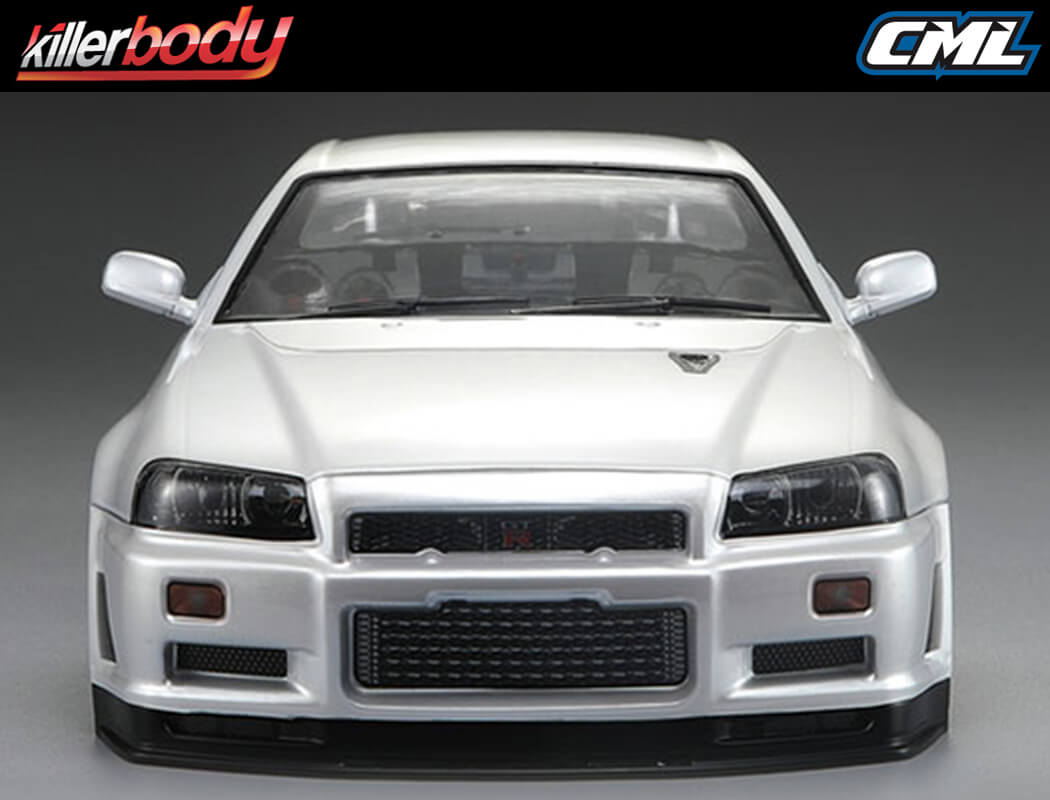 CARROCERIA NISSAN SKYLINE BNR34 1/10 (PINTADA). KILLERBODY 48644 - Imagen 4