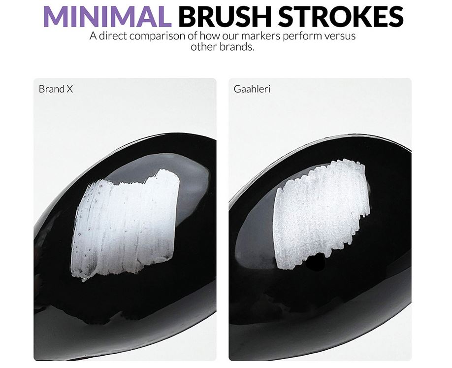 MARCADOR METALICO ACRILICO COLOR 01-ALUMINIO (2). GAAHLERI GA-45008 - Imagen 2