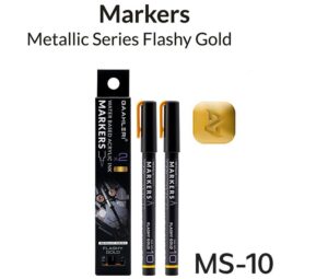 MARCADOR METALICO ACRILICO COLOR 10-DORADO (2). GAAHLERI GA-45091