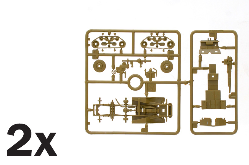 ITALERI M3 75mm GUN MOTOR CARRIAGE 1/72. 7510 - Imagen 3