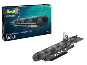 REVELL MODEL SET GERMAN MIDGET SUBMARINE TYPE 1/72. 05187