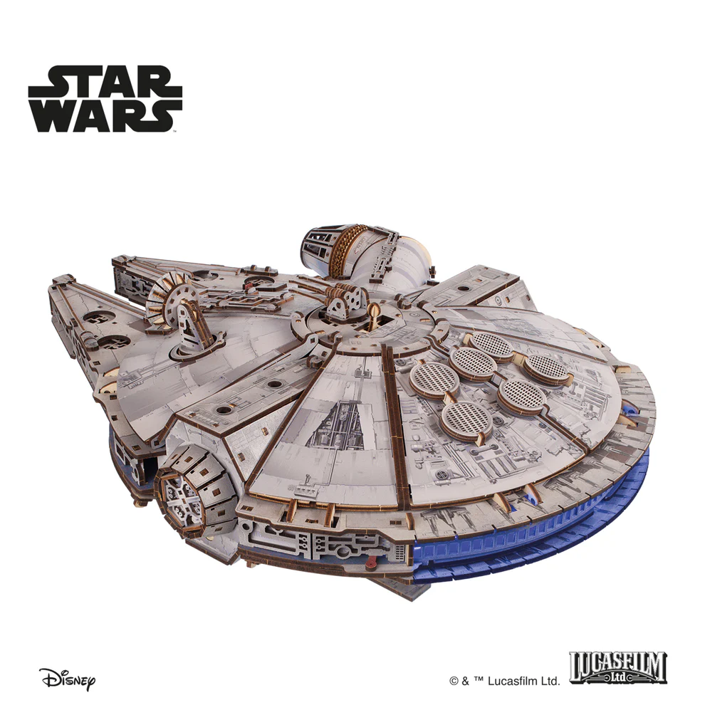 MILLENNIUM FALCON STAR WARS 1235 PIEZAS 1/75. UGEARS 70271
