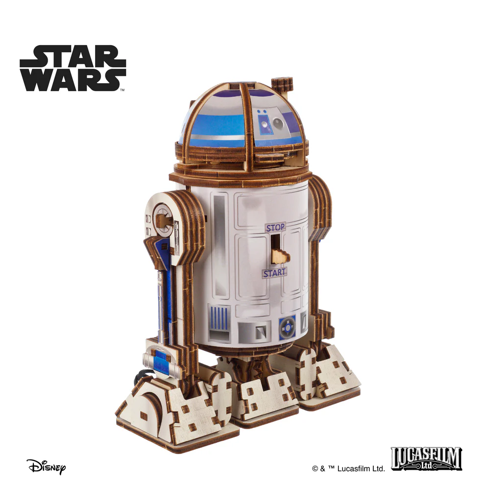 R2-D2 STAR WARS 315 PIEZAS 1/7. UGEARS 70272 - Imagen 3