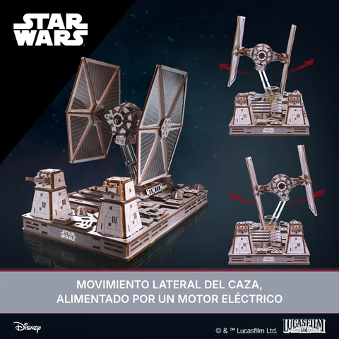 TIE FIGHTER STAR WARS 400 PIEZAS 1/55. UGEARS 70270 - Imagen 5