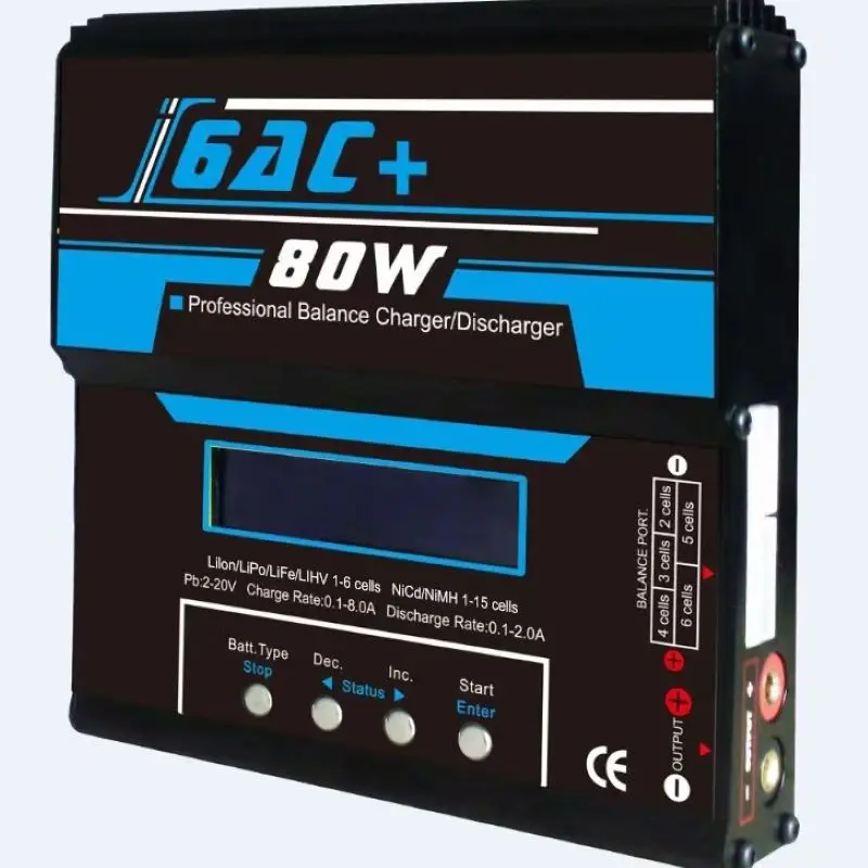 CARGADOR BATERIAS IMAX B6AC 80W DUAL POWER. B6AC