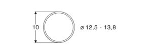 AROS DE ADHERENCIA PARA LOCOMOTORAS 12.5-13.8mm (10). ROCO 40066