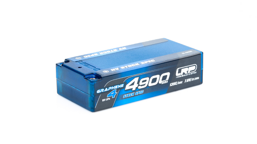 BATERÍA LIPO SHORTY 7.6V 4900MAH HV STOCK SPEC 135/65C GRAPHENE-4. LRP 431284