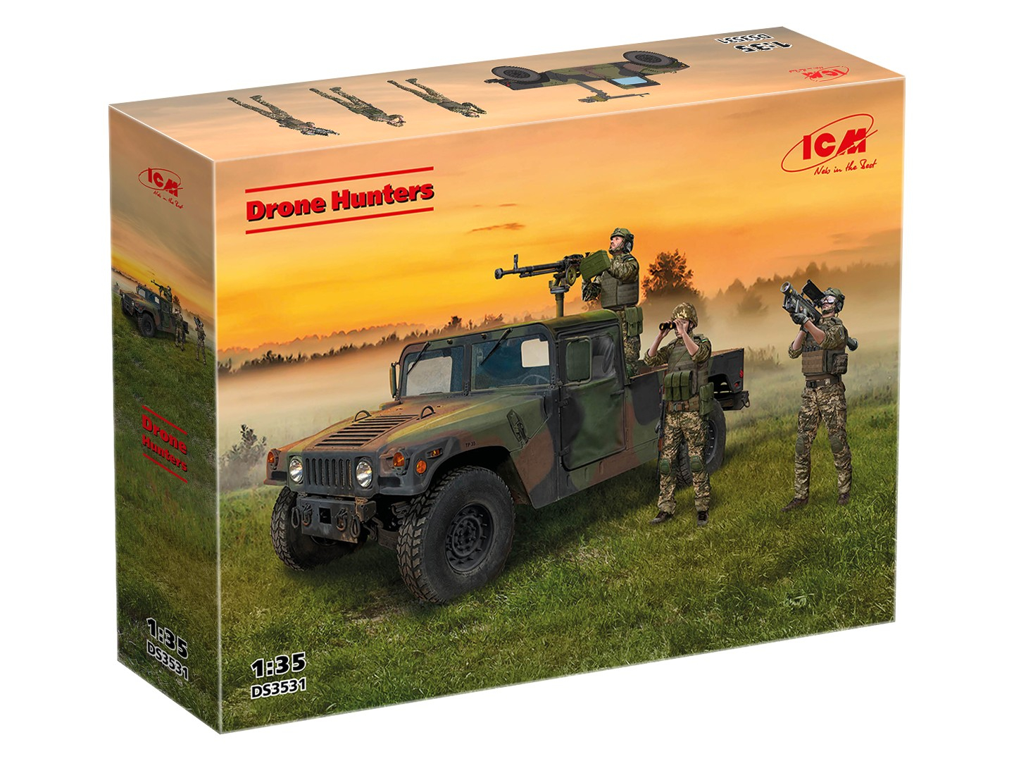 ICM HUMVEE DRONE HUNTERS 1/35. DS3531