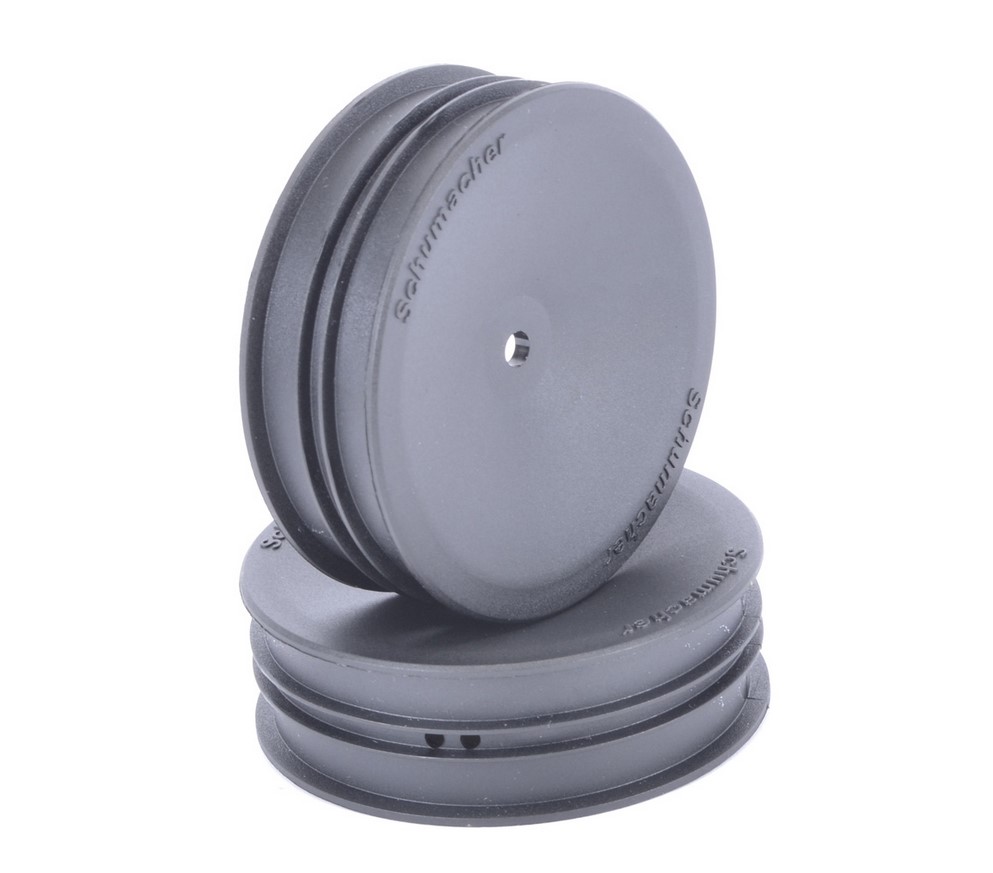 LLANTAS DELANTERAS BUGGY 1/10 12mm 2WD NEGRO (2). SCHUMACHER U4660